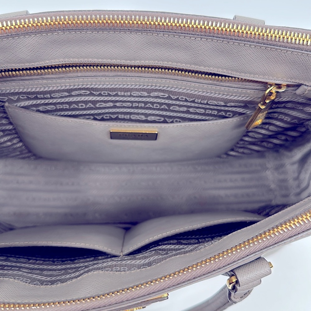 Authenticated PRADA Galleria Saffiano Bag -Beige - Picture 13 of 17